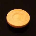 48058 dřevěná knopka pr. 40mm / přírodní