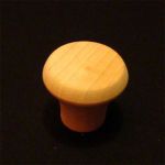 48072 dřevěná knopka pr. 34mm / přírodní
