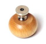 88014 - KD29 knopka dřevo / natur lak / kov