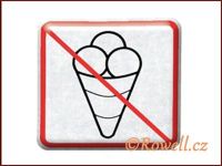NZ 'Zákaz zmrzlina' /stříbrná/ / DOPRODEJ