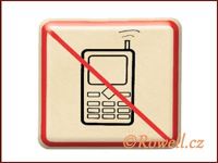 NZ 'Zákaz telefon' /zlatá/ / DOPRODEJ