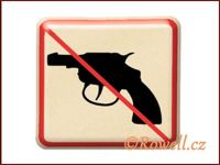 NZ 'Zákaz zbraň' /zlatá/ / DOPRODEJ