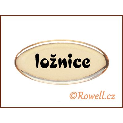 SD Štítek zlatý 'ložnice' / DOPRODEJ