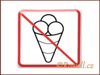 NZ 'Zákaz zmrzlina' /bílá/ / DOPRODEJ