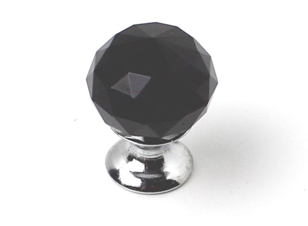 81045 - knopka 25mm crystal Black